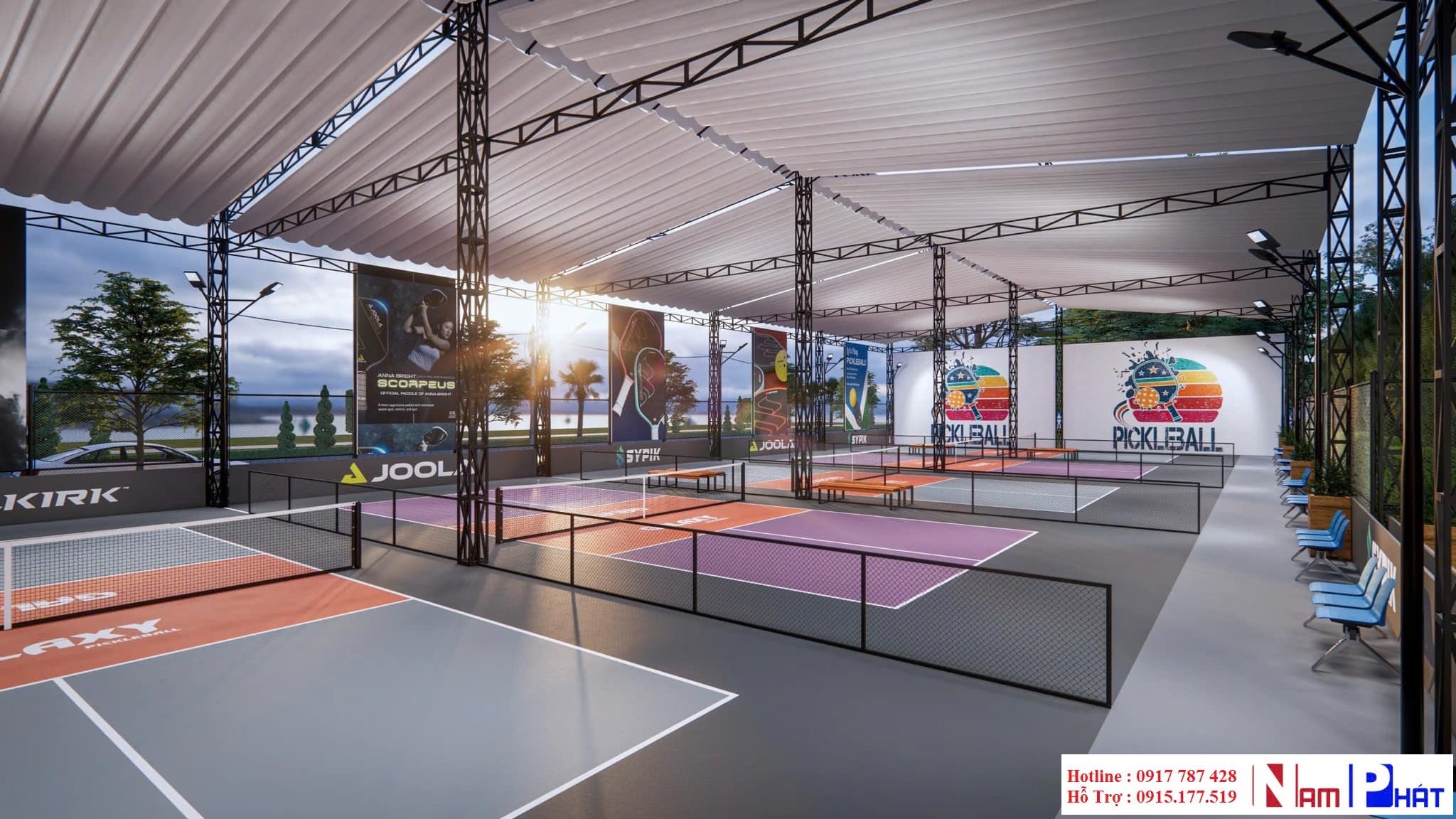 Thi công sân Pickleball chuyên nghiệp  - Nam Phát