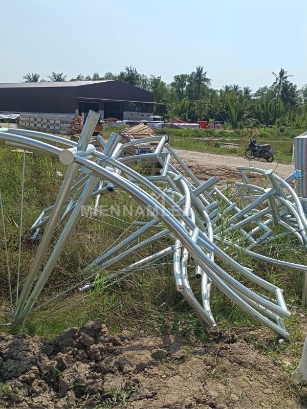 Cần đèn cánh buồm-NP mạ kẽm nhúng nóng