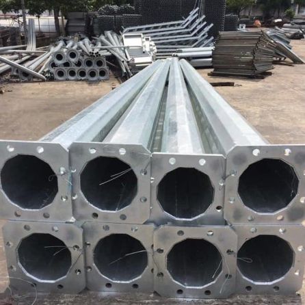 Trụ đèn bát giác NP-BG thép mạ kẽm nhúng nóng